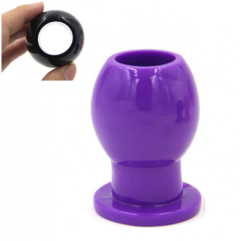 Adora Anal Dilator Hollow Butt Plug - Purple 02 Medium